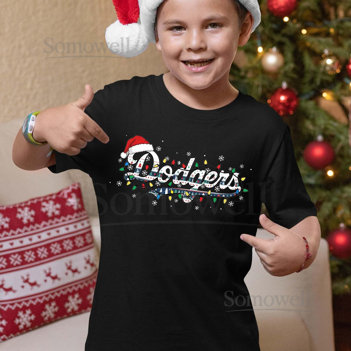 Dodger Baseball Champions Christmas T-Shirt Adult and Youth Xmas Shirt World Series 2025 Shirts Baseball Christmas Tee Family Xmas Gifts_274