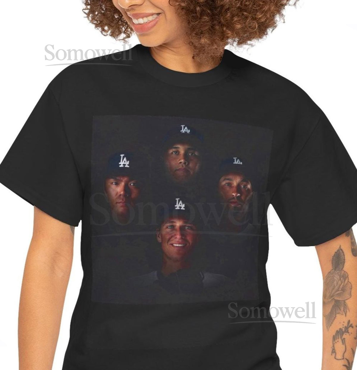 2025 World Series Champions Unisex Heavy Cotton Tee - Los Angeles Dodgers Perfect for Sports Fans Team Spirit Gifts Casual Wear MLB_4