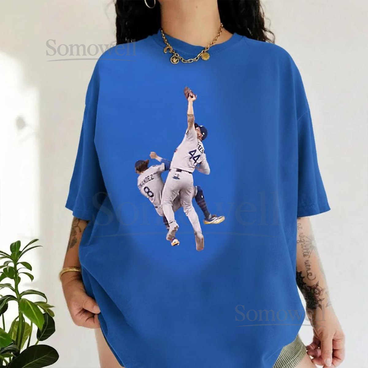 THE CATCH - Famous LA Baseball Champs Champions Outfield Collision_805