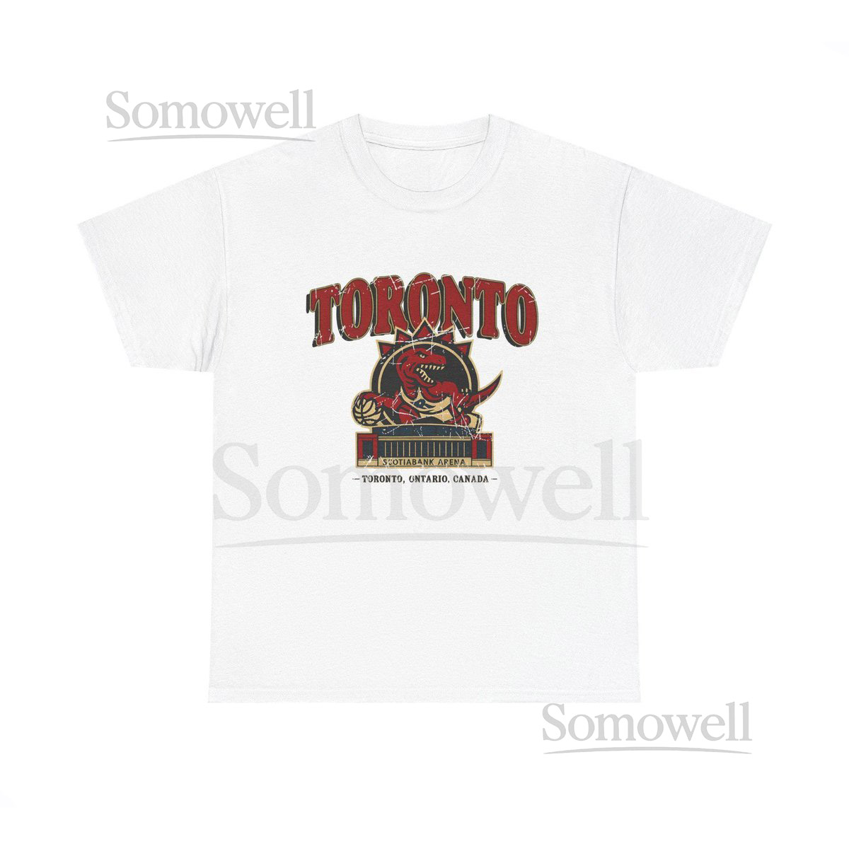 Vintage-Style Toronto Raptors Scotiabank Arena T-Shirt - Retro Basketball Graphic Tee_568