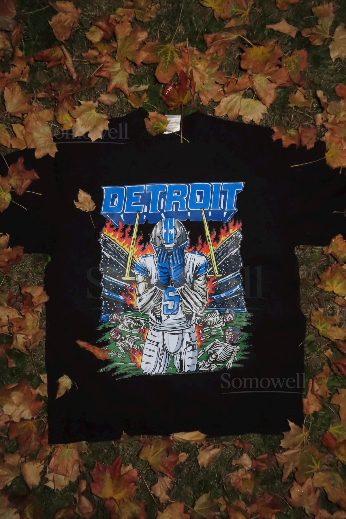 Detroit Football Shirt Lions Shirt Heavyweight Shirt Montgomery Shirt_136