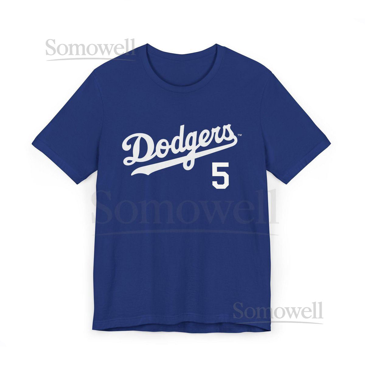 Dodgers Freeman Blue World Series Drop Unisex Jersey T-Shirt_316