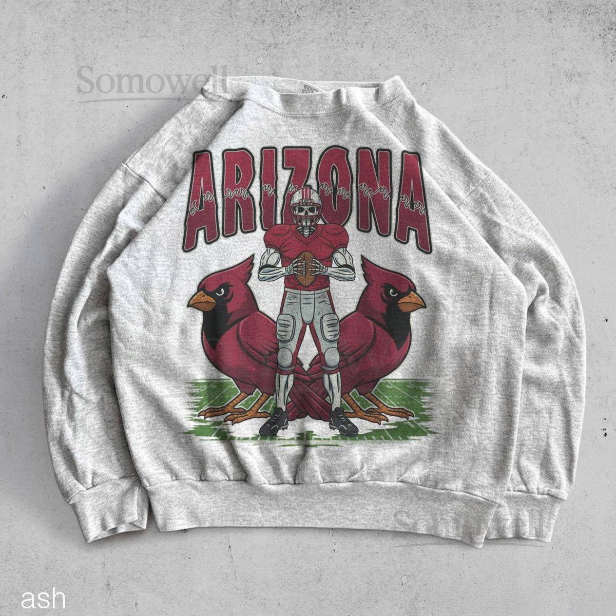 Vintage Arizona Football Crewneck Retro Cardinals 90s Sweatshirt Old School Game Day Pullover_969