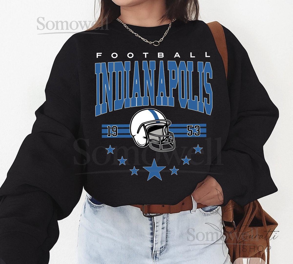 Indianapolis Football Vintage Sweatshirt T-Shirt Indianapolis Colt Football Shirt Retro Indianapolis Football Co_537