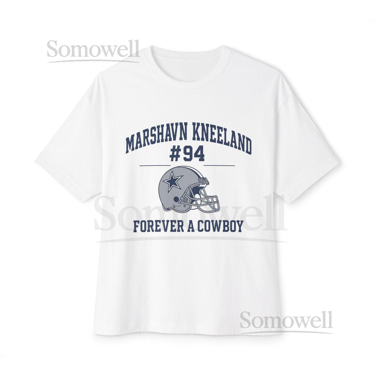 Marshawn Kneeland Forever A Cowboy Tee Unisex Oversized Boxy T-Shirt for Football Fans Dallas Cowboys Shirt Oversized Football_412