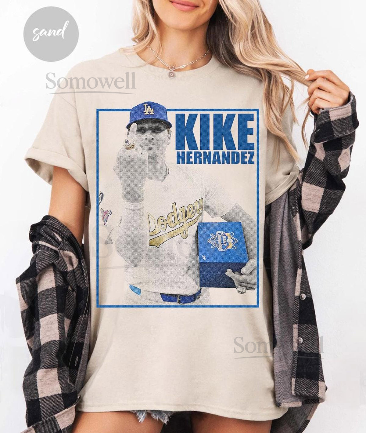 Kiké Hernandez Funny Middle Finger Vintage Shirt Los Angeles Baseball Champions 2025 Retro T-Shirt Game Day Shirt_487