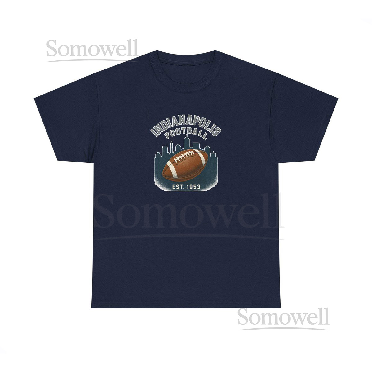 Indianapolis Colts Football Vintage Skyline Tee Establishe_468