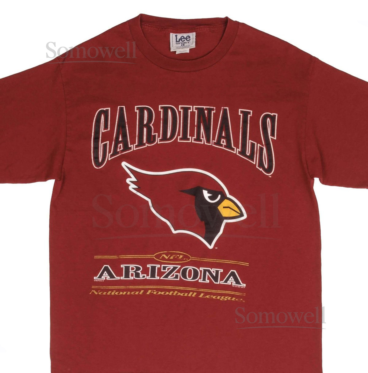 Vintage nfl arizona cardinals 1997 red tee shirt size large_1101