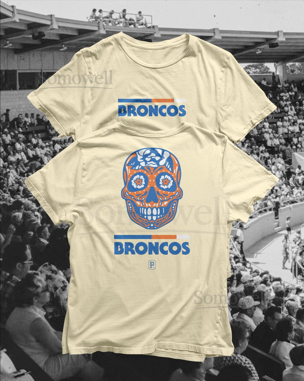 Broncos Día de los Muertos T-Shirt_42