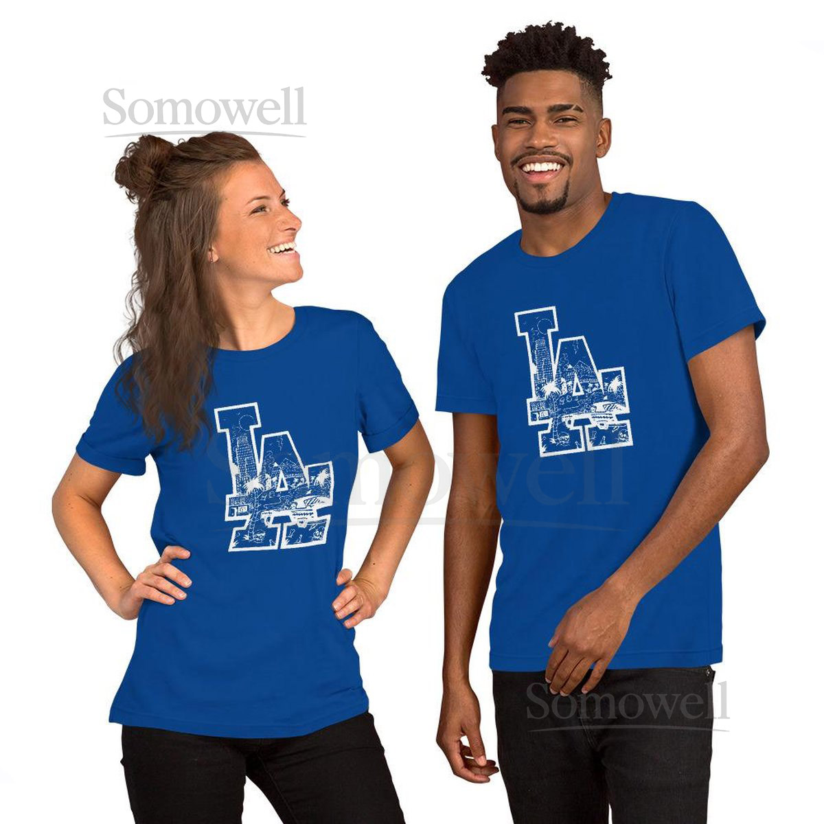 Los Angeles Cityscape T-Shirt 2025 World Champs Fan Gift_616