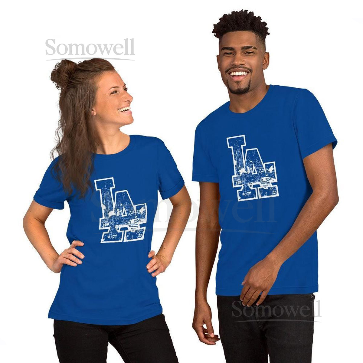Los Angeles Cityscape T-Shirt 2025 World Champs Fan Gift_277