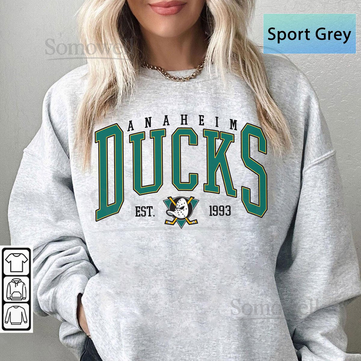 Vintage Anaheim Ducks Sweatshirt Crewneck Vintage Ducks shirt Anaheim Hockey Fan shirt Hockey Tee Ducks Sweatshirt Might Ducks Sweater_703