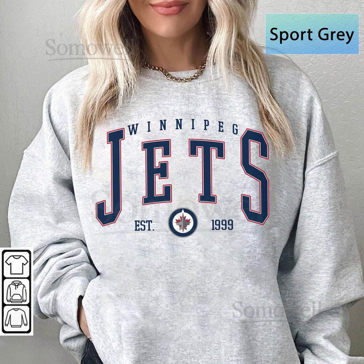 Winnipeg Jets Sweatshirt Vintage Winnipeg hockey shirt Winnipeg Hockey Crewneck Jets Hockey sweater Hockey Fan gift_817