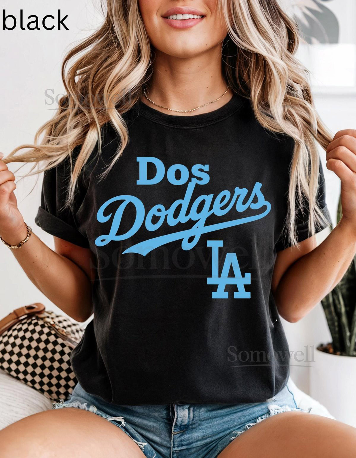 Dos Dodgers Retro Shirt Comfort Colors Cotton Baseball Graphic Tee Cute Vintage Fan Gift_372