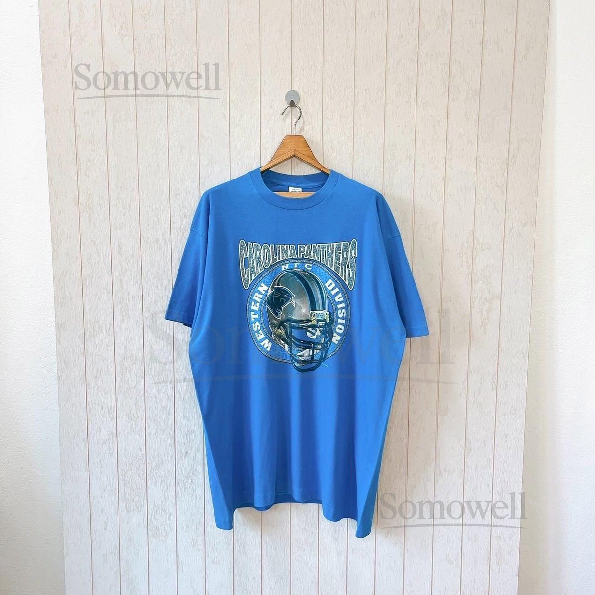 Vintage 1990s Carolina Panthers T-Shirt NFL Tee Salem USA size XL_893