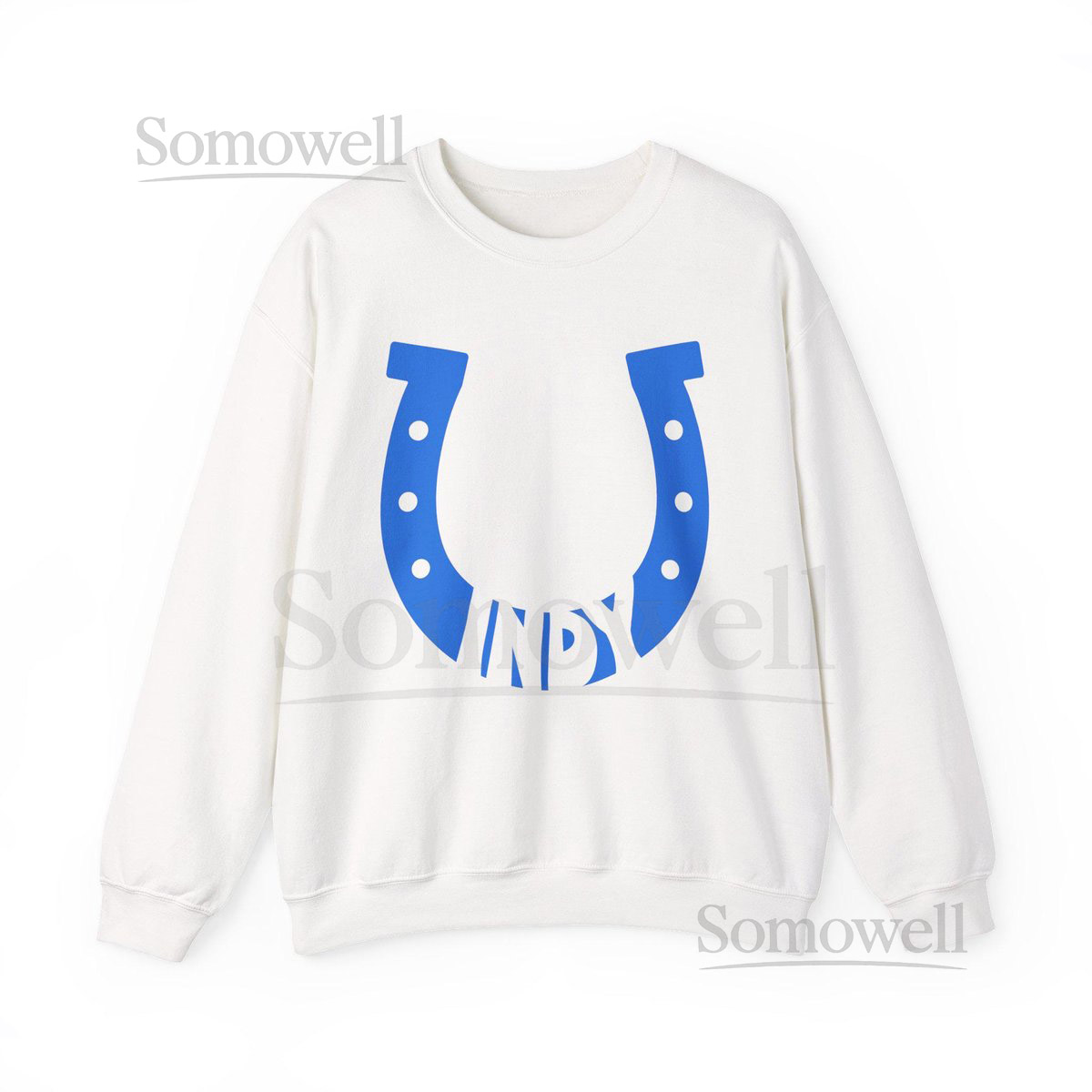 Indianapolis Colts Hand drawn Crewneck Sweatshirt - Unisex Heavy Blend Spirit Fan Apparel Football Team Cl_470