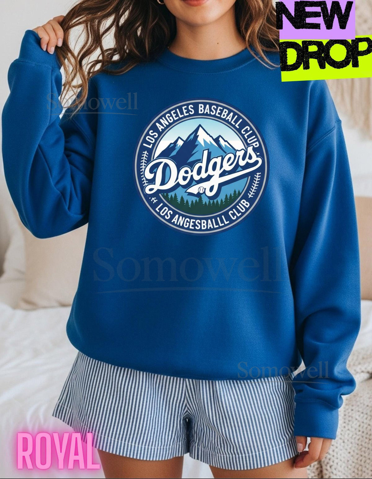 Dodgers baseball Sweatshirt Vintage Baseball Graphic Unisex S-3XL_298