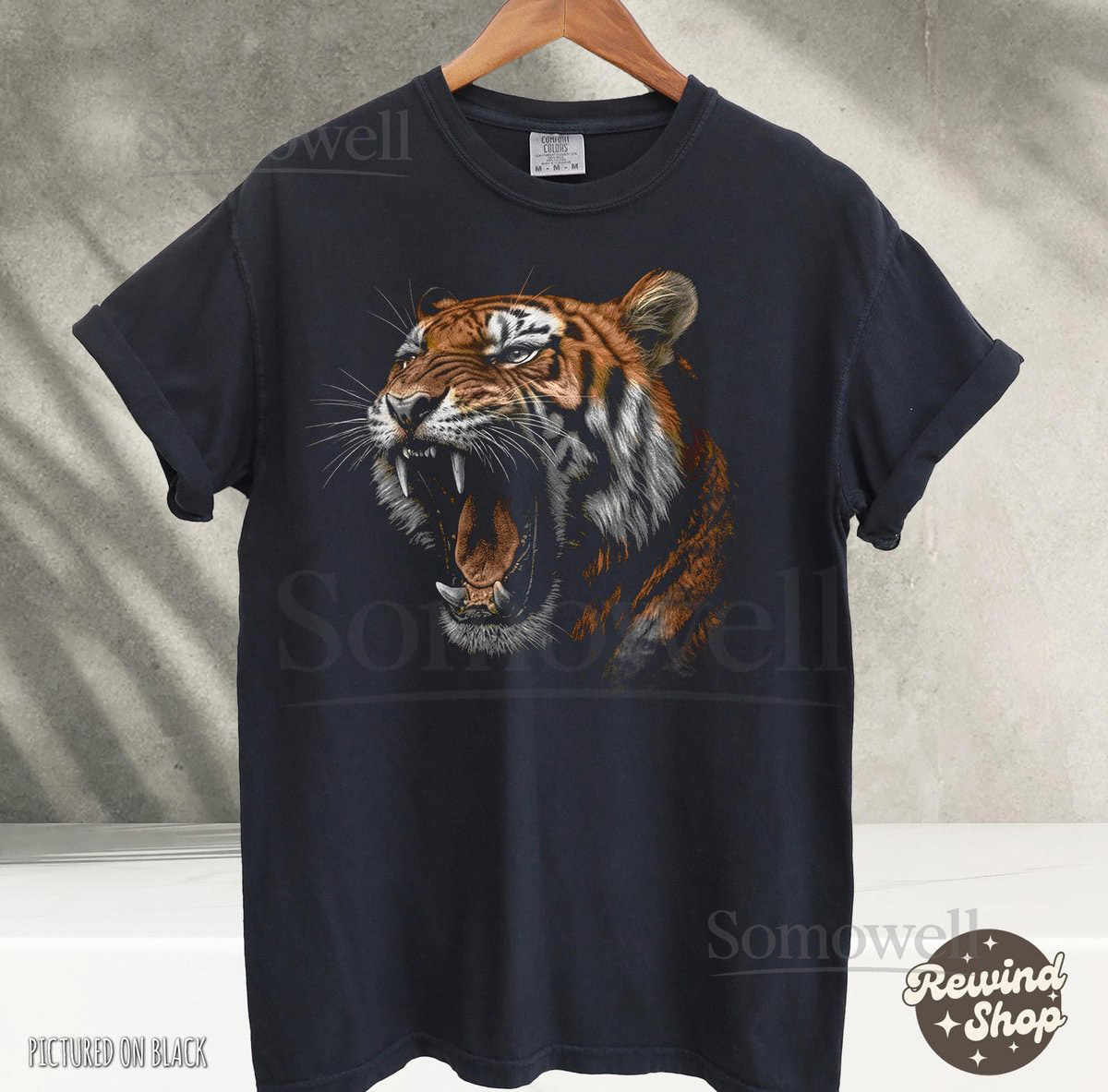 Tiger Roar TShirt Retro Game Day Football Shirt Missouri Tigers Comfort Colors Tee_792