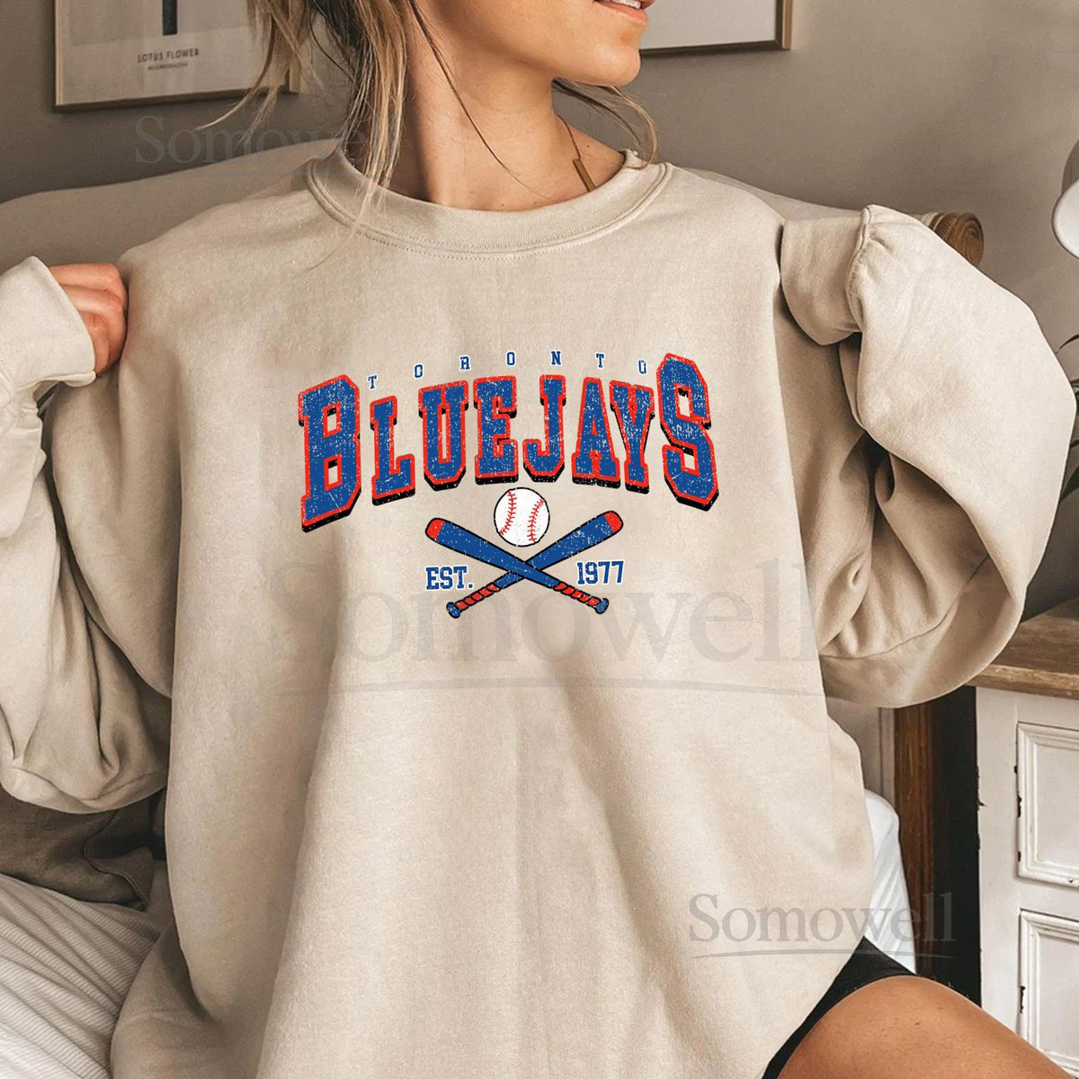 Toronto Blue Jays Sweatshirt Vintage Baseball Pullover_902
