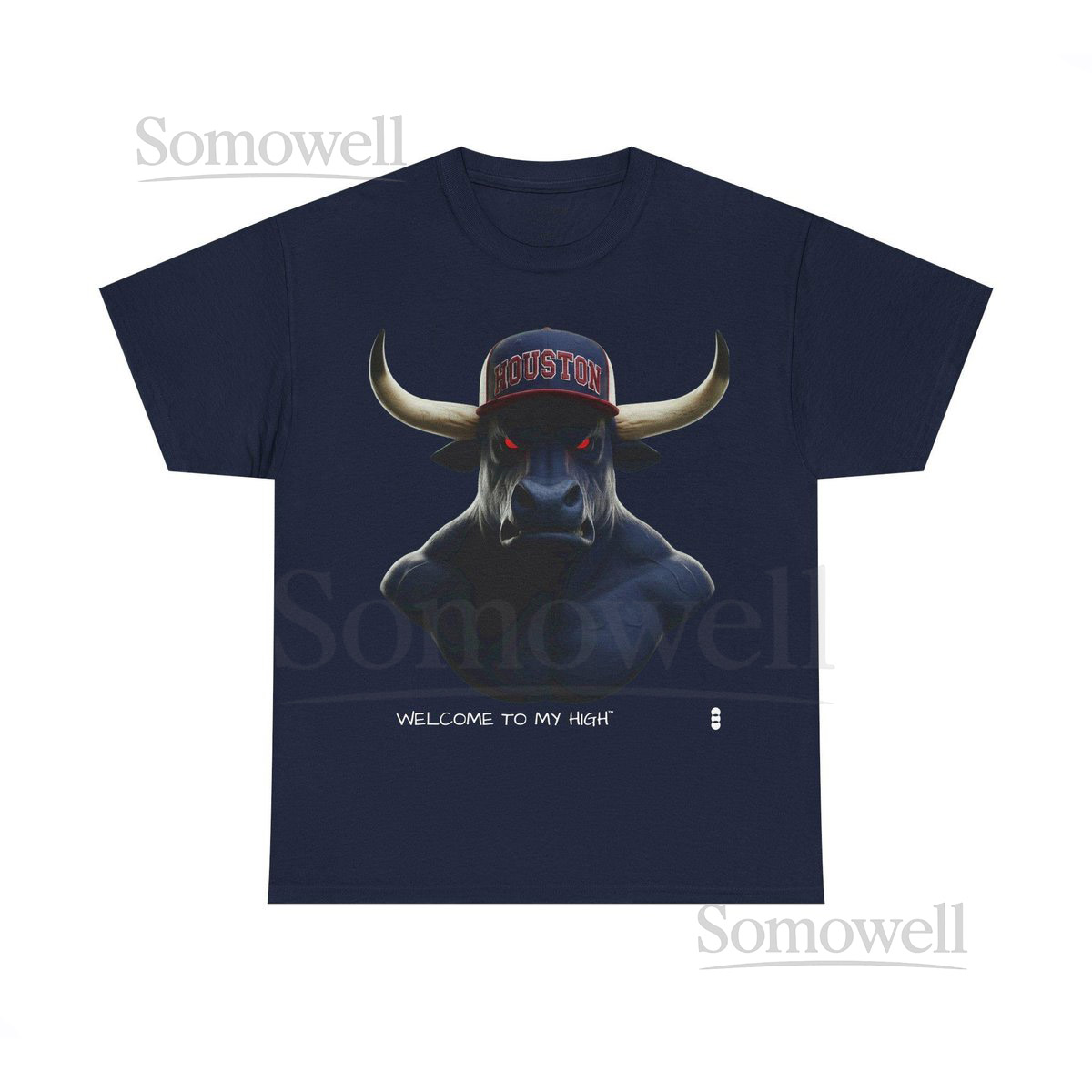 Houston Texans Longhorn Bull Football Tee NFL Unisex Cotton T_339