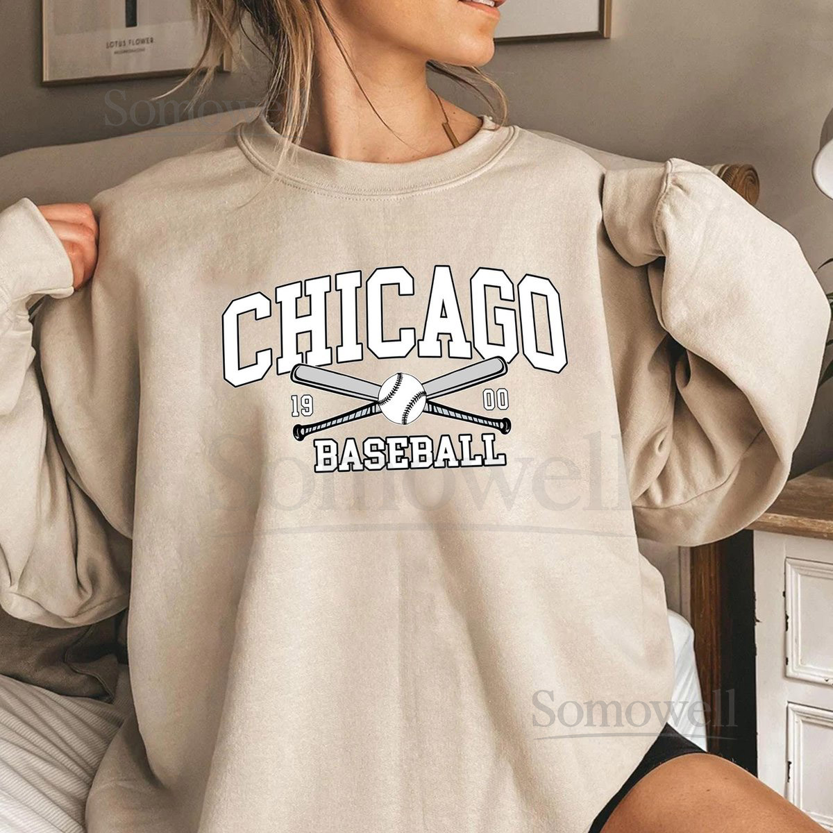 Chicago Baseball Sweatshirt Unisex Tee City Sports Apparel_2