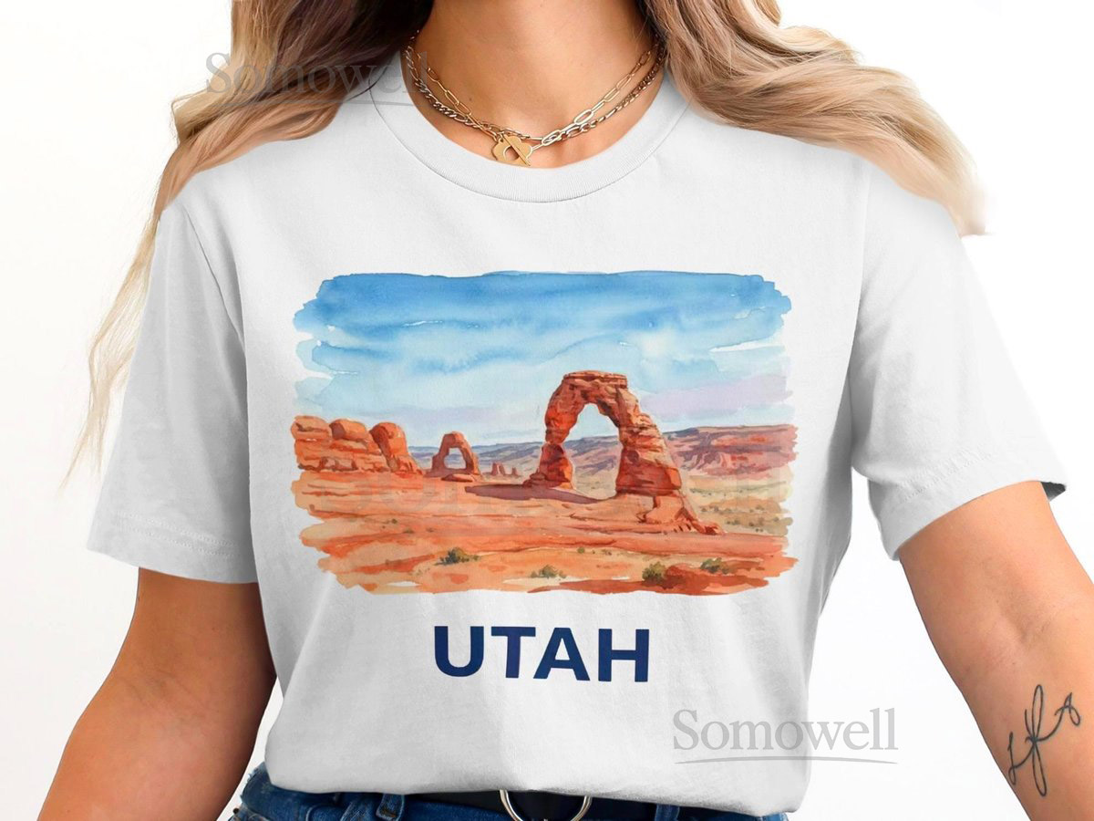 Utah T-Shirt Arches Tee Western Top_652