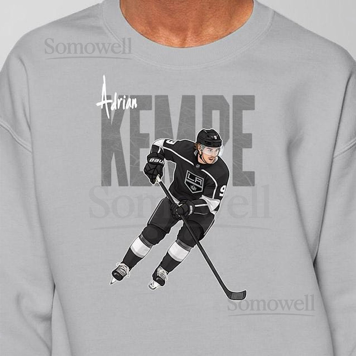 Adrian Kempe Los Angeles Kings Unisex Ice Hockey Fan T-Shirt and Sweatshirt for Kids and Adults_5