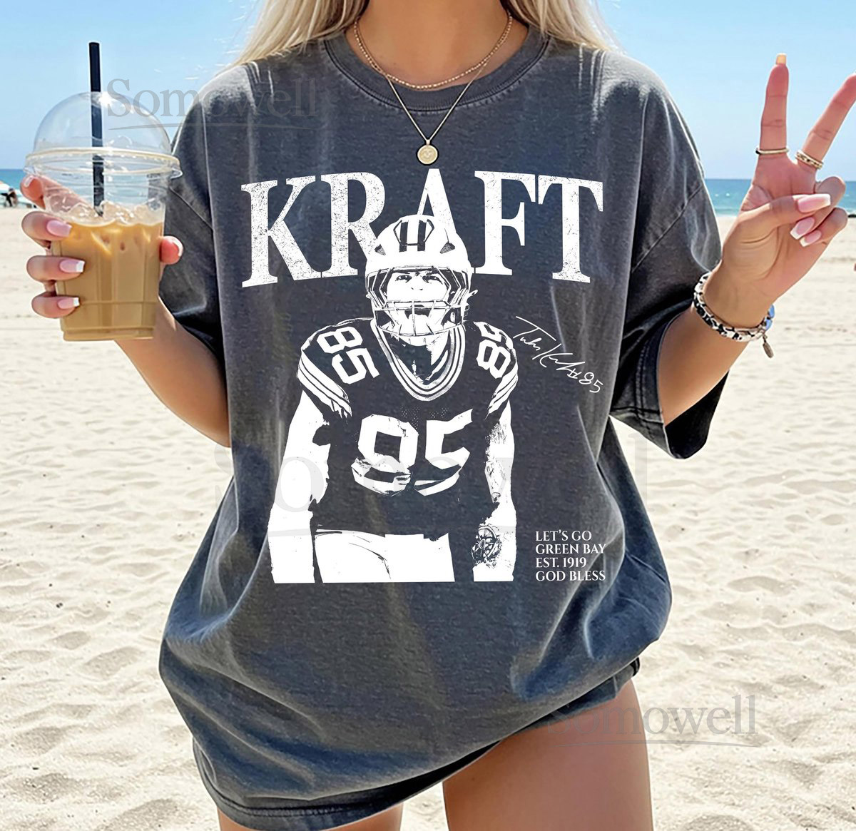 Comfort Colors Kraft Vintage T-Shirt Kraft Retro Rap Tee Game Day Tee Football Season Vintage Green Bay Football Shirt Green Bay Fans_65