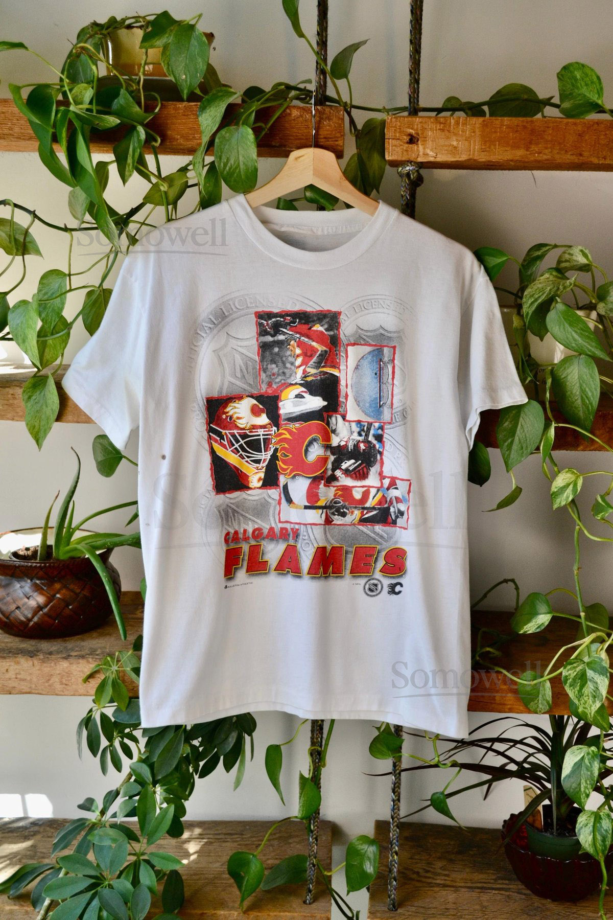 Vintage Single Stitch Calgary Flames Tee_434
