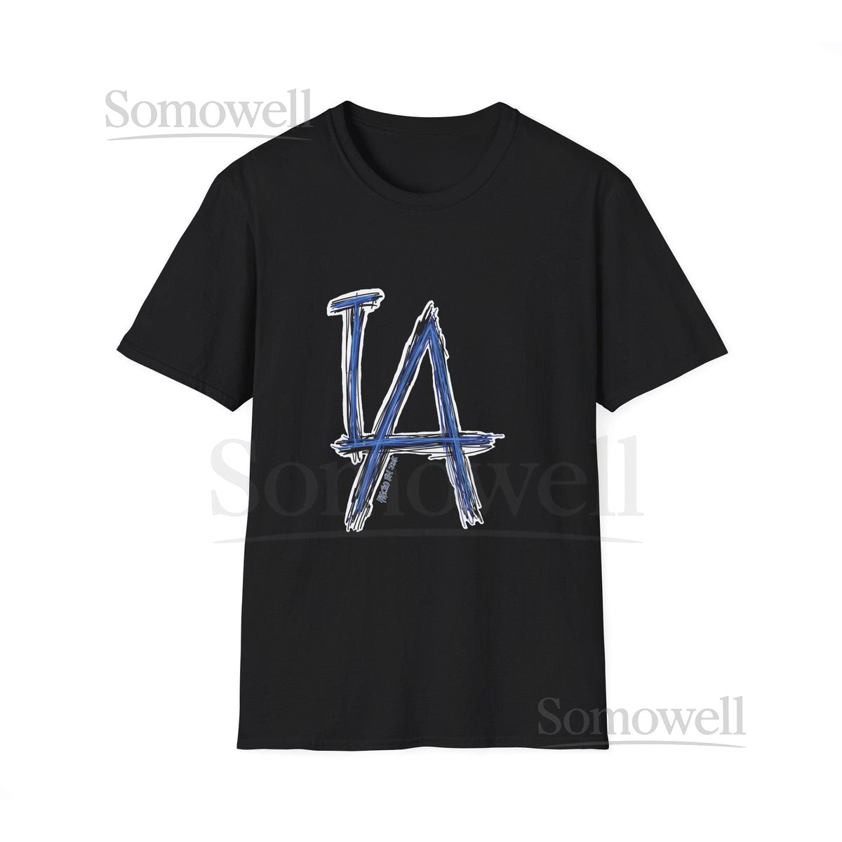 LA Brushstroke Logo T-Shirt Los Angeles A Design_243