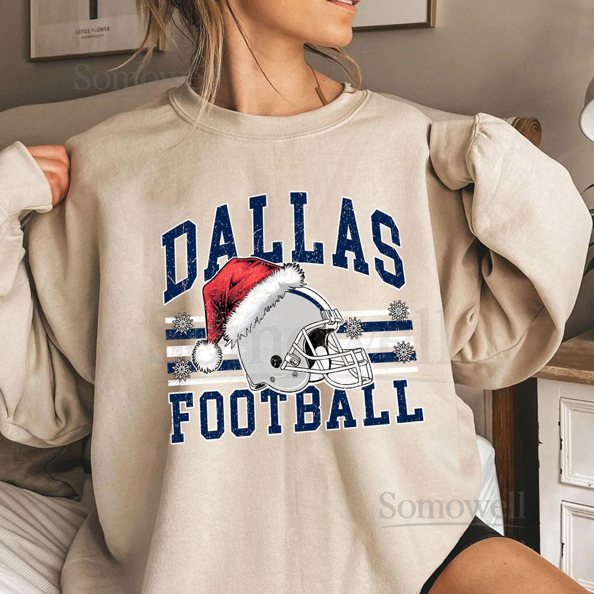 Dallas Football Christmas Sweatshirt Vintage Holiday Pullover Retro Unisex T-Shirt Hoodie Gift for Fans_197