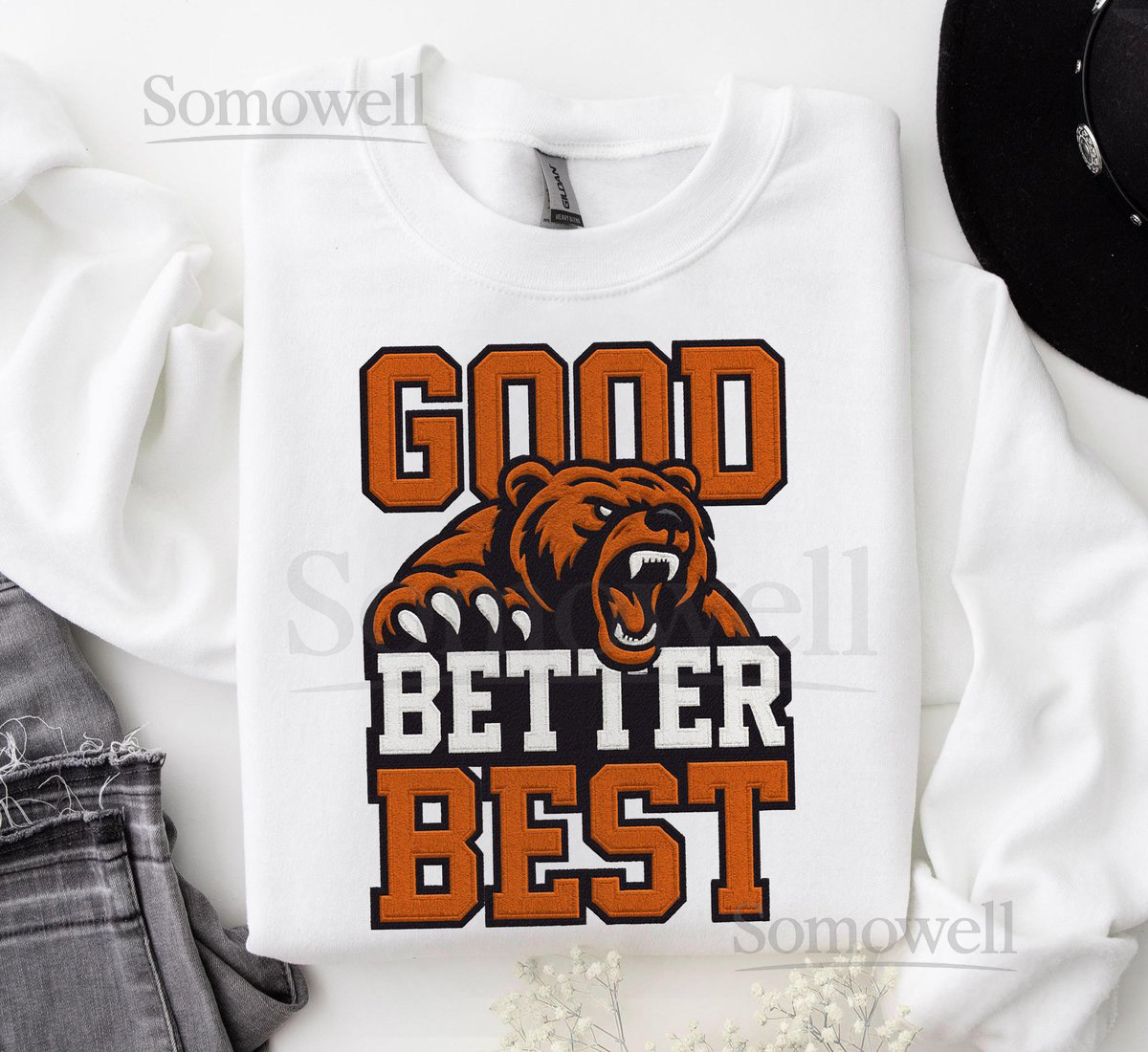 Good Better Best shirt Bears Football Fans Vintage Unisex Sweatshirt_664