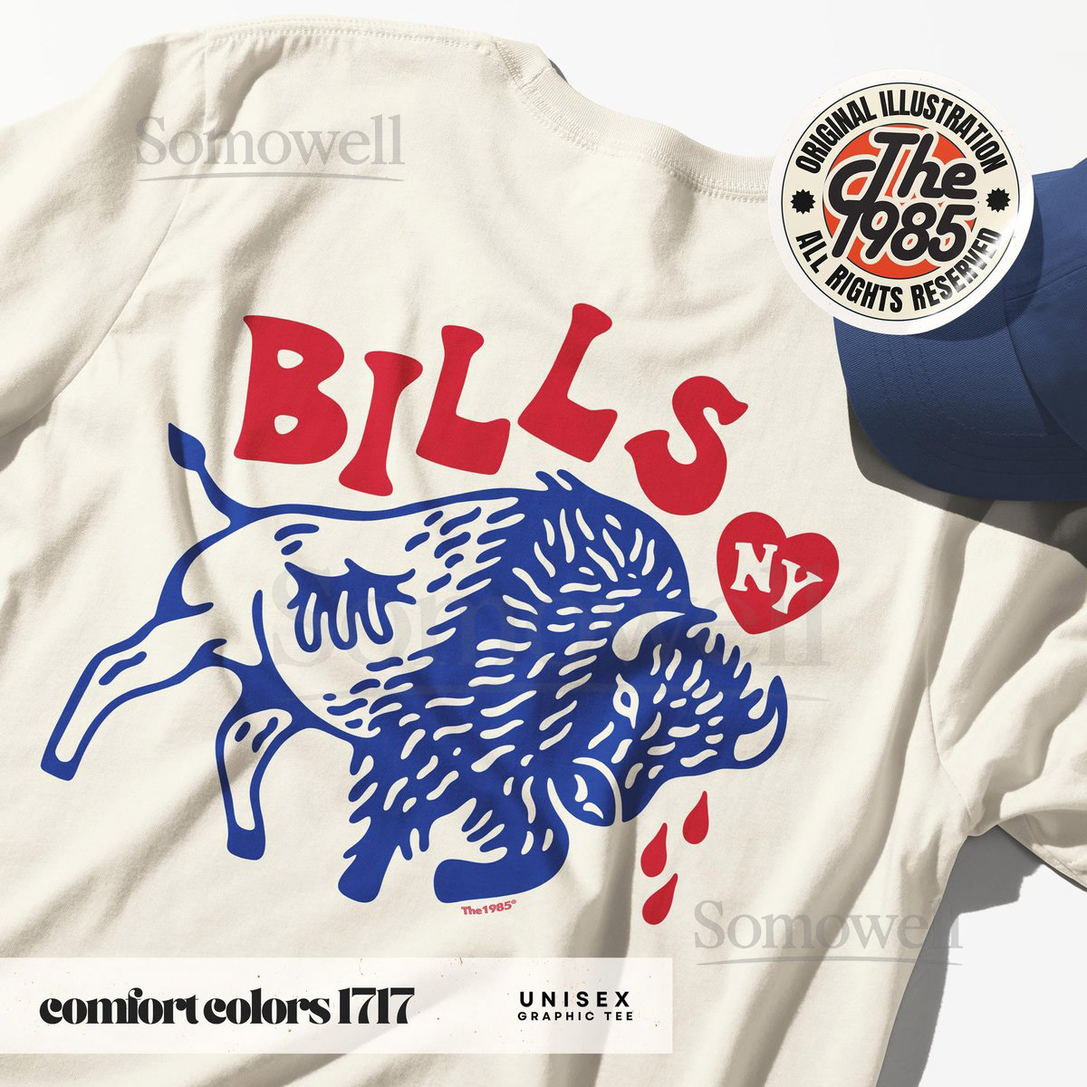 Buffalo NY Football Retro Shirt Bills Game Day Shirt for Fans Old School Bills Gear Go Bills Bills Mafia Comfort Colors Graphic T-Shirt_296