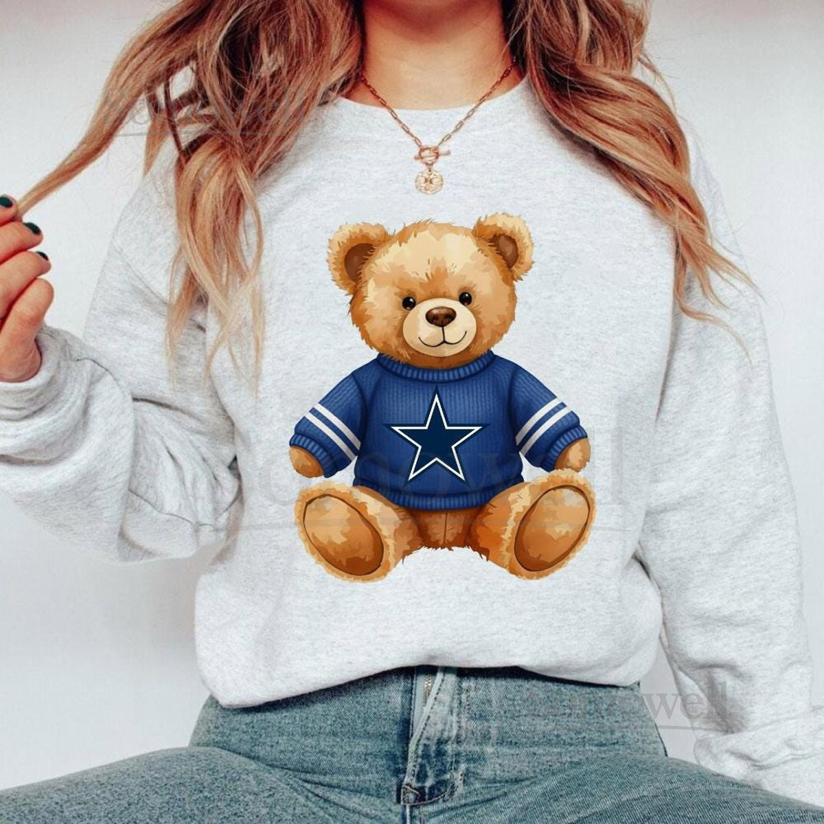 Dallas Football Teddy Bear Png Cowboys tshirt design preppy football_244