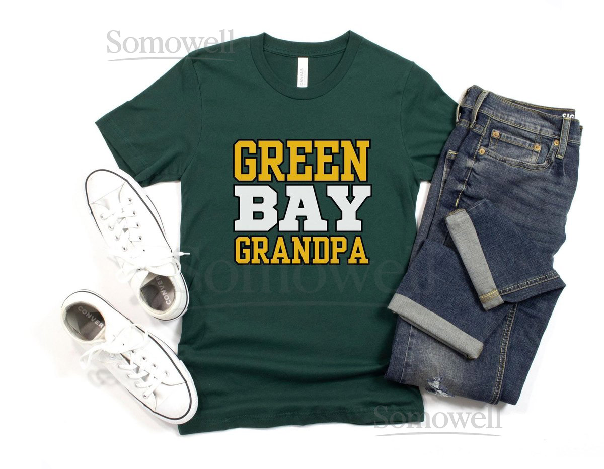 Green Bay Grandpa Shirt Cute Wisconsin Shirt Green Bay Shirt for Men Wisconsin Gift Packers Shirt Gift for Dad Grandpa Gift_439