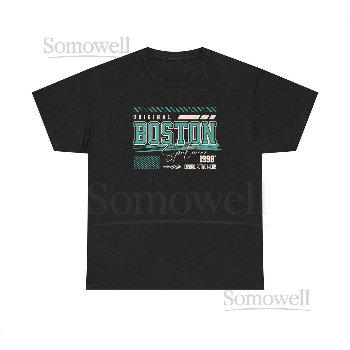 Original Boston Sportswear Tee Classic Boston Graphic Shirt for Men Women Streetwear Casual T-Shirt Athletic Style Top_487