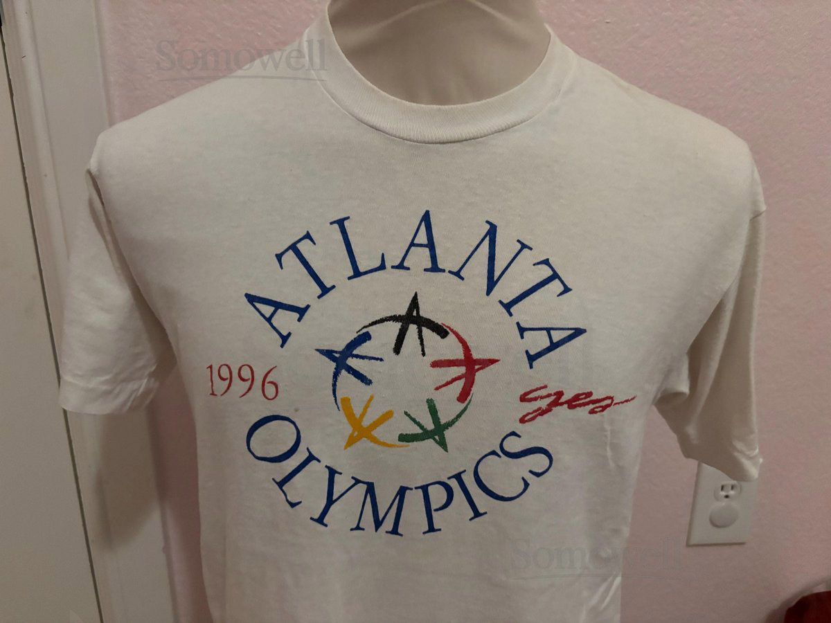 Vintage 90's Atlanta Olympics 1996 White T Shirt L_883