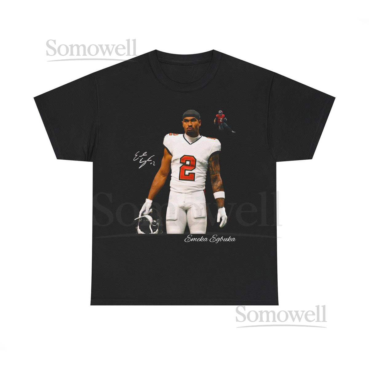 Emeka Egbuka Tampa Bay Buccaneers T Shirt Autograph Edition_427