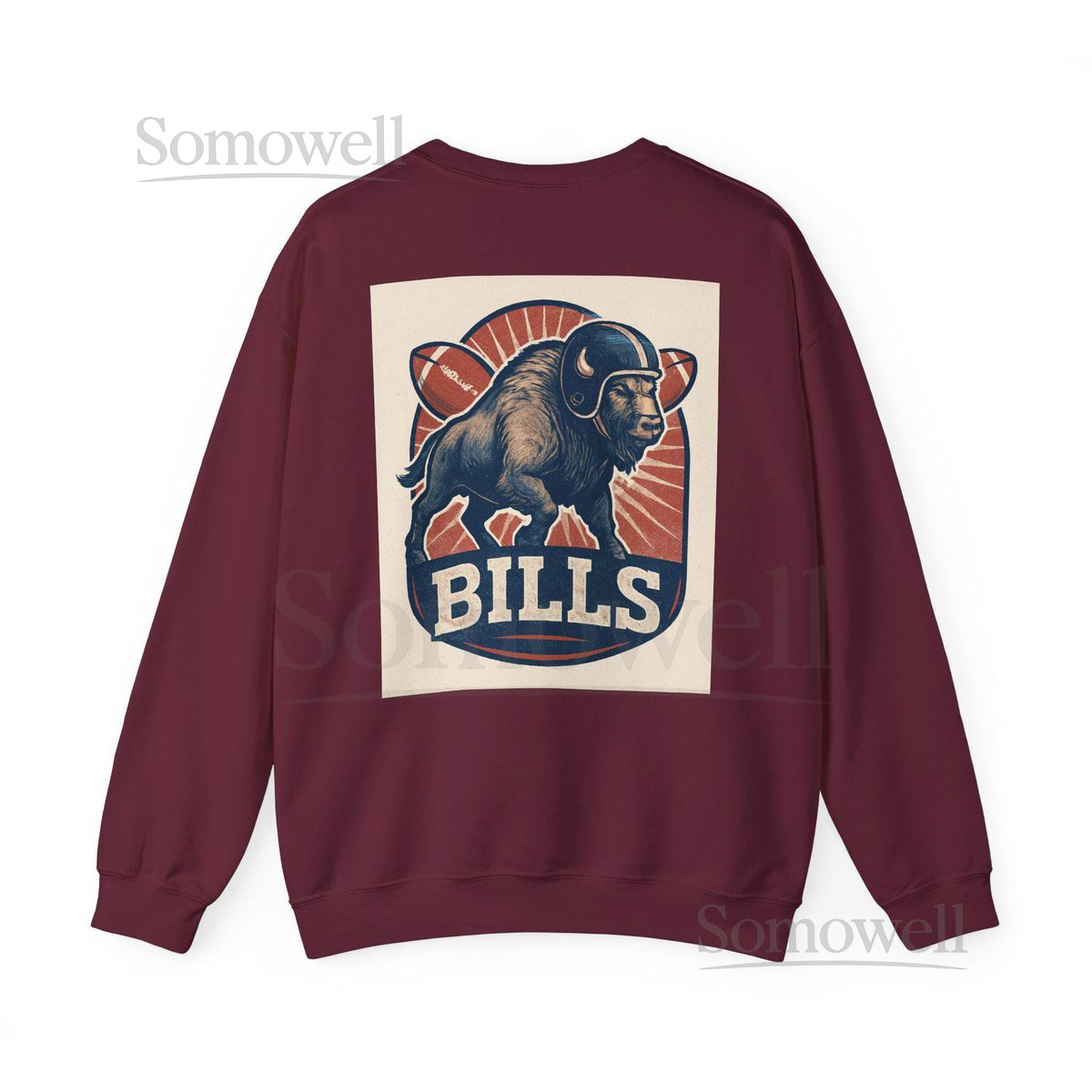 Vintage Buffalo Bills Logo sweatshirt Sports Team Apparel_1001