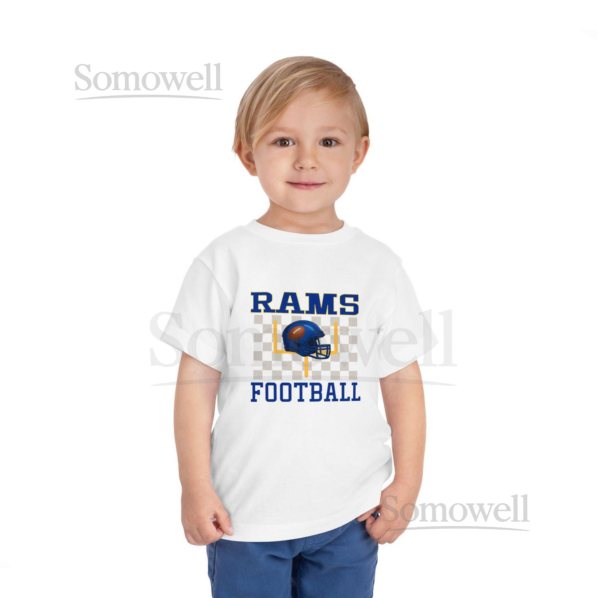 Los Angeles Rams Toddler T-Shirt Retro Football Shirt_592