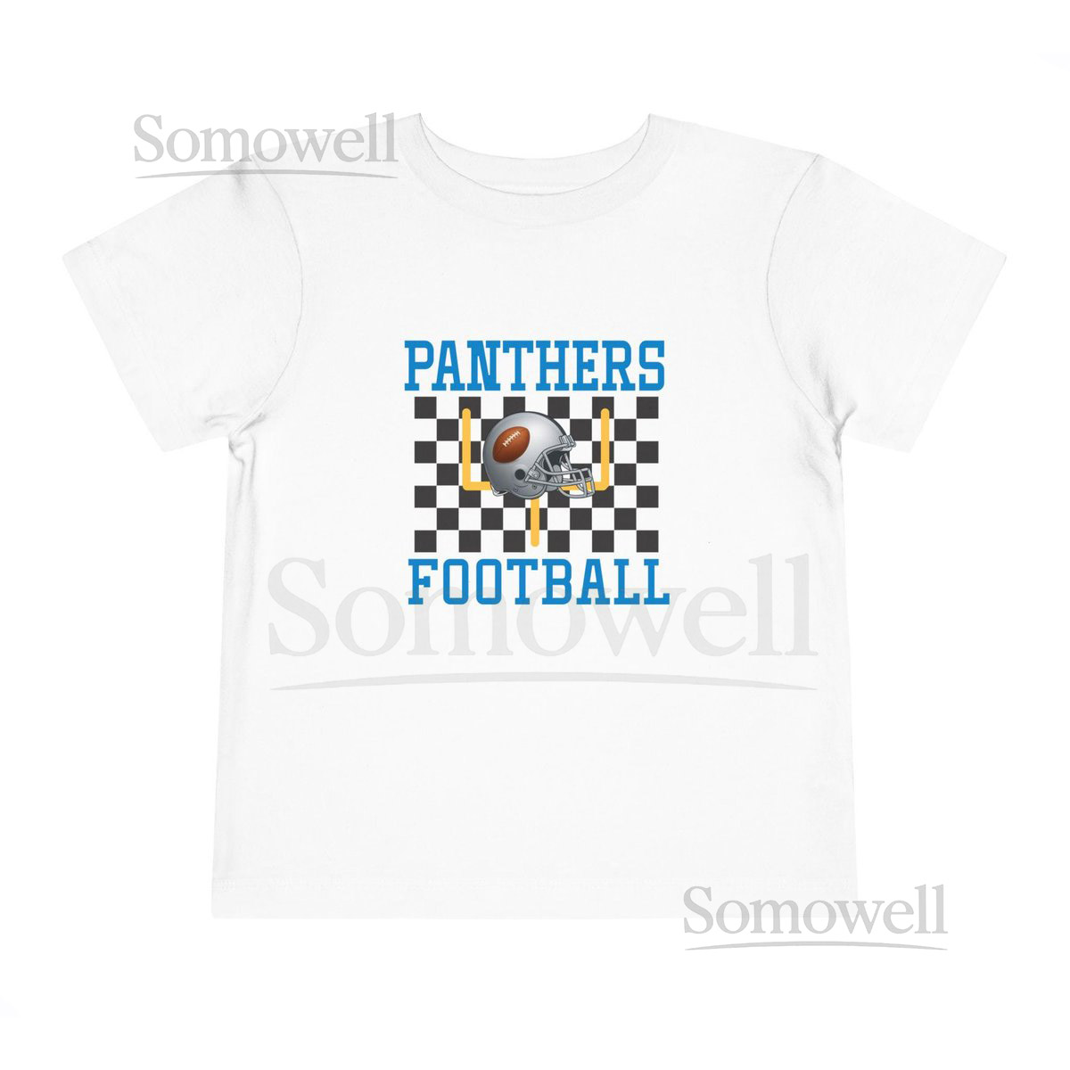 Carolina Panthers Toddler T-Shirt Retro Kids Football Tee Cute Black Blue Vintage Shirt for Boys and Girls Game Day Outfit_404