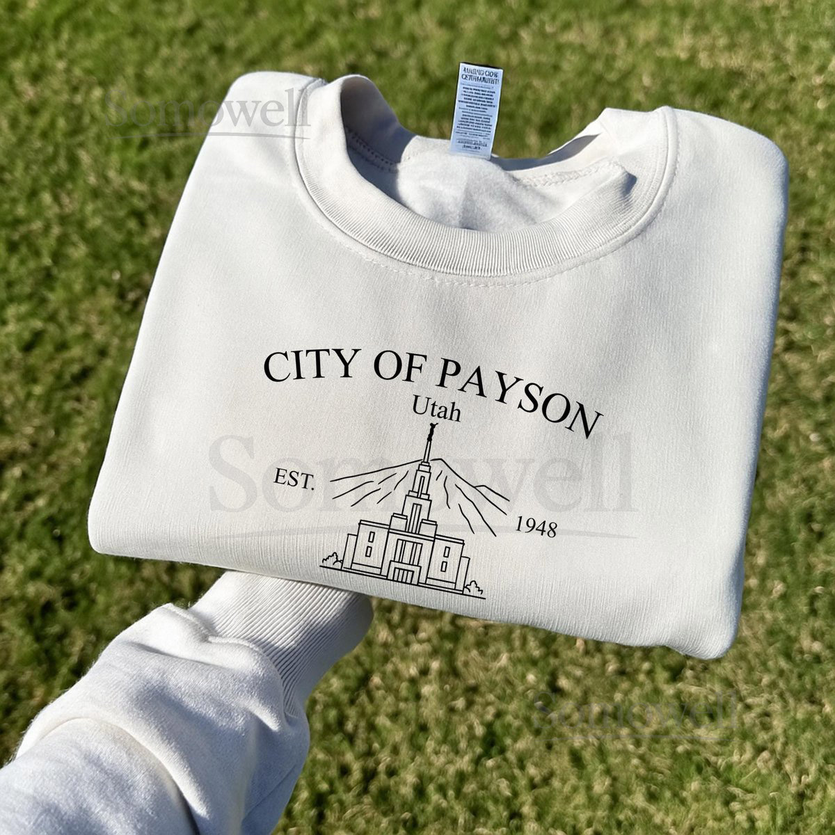 Payson Utah LDS Temple Tee Utah County Souvenir - Handmade by Hot Tees_399