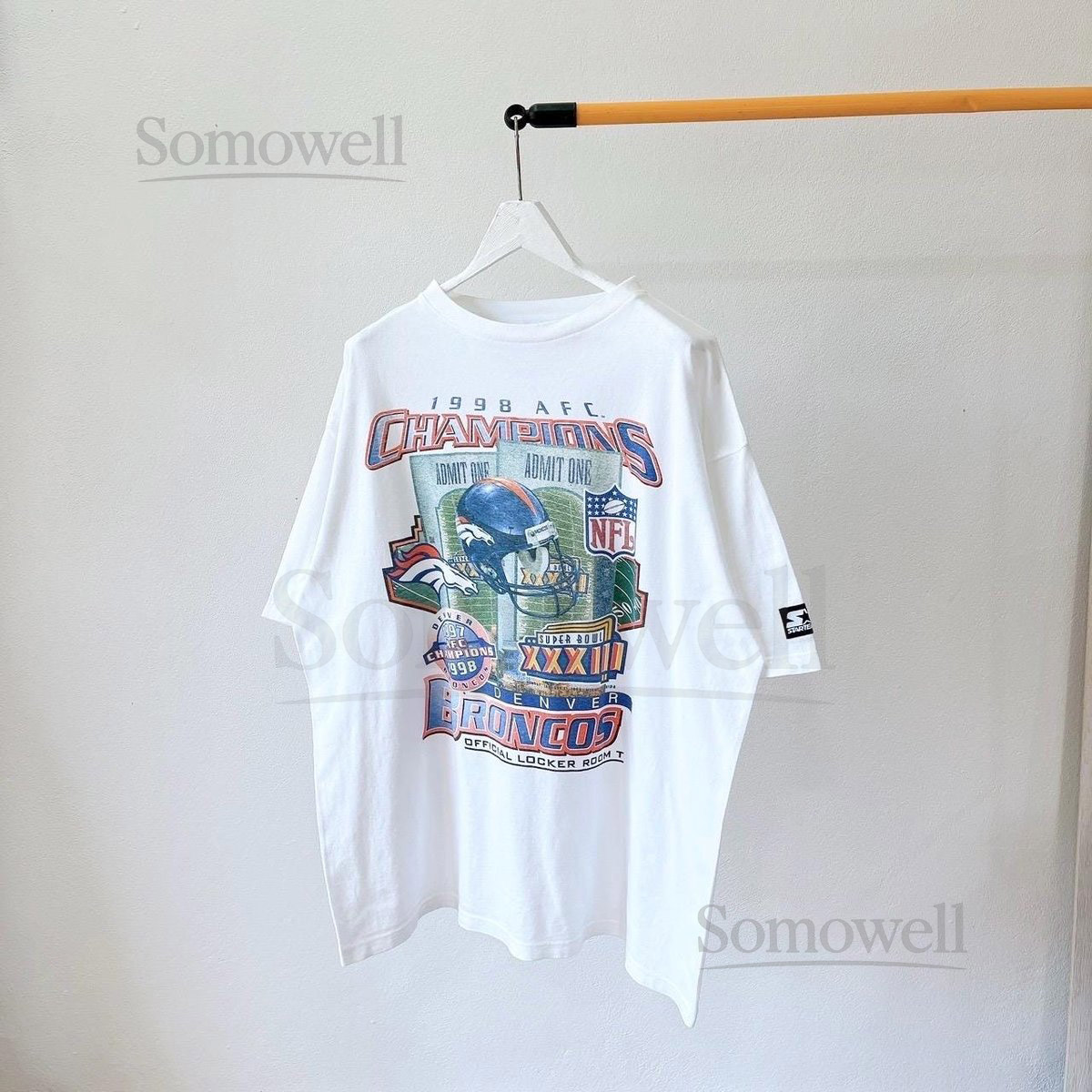 Vintage 1990s Starter USA Denver Broncos NFL T-shirt size XL_474