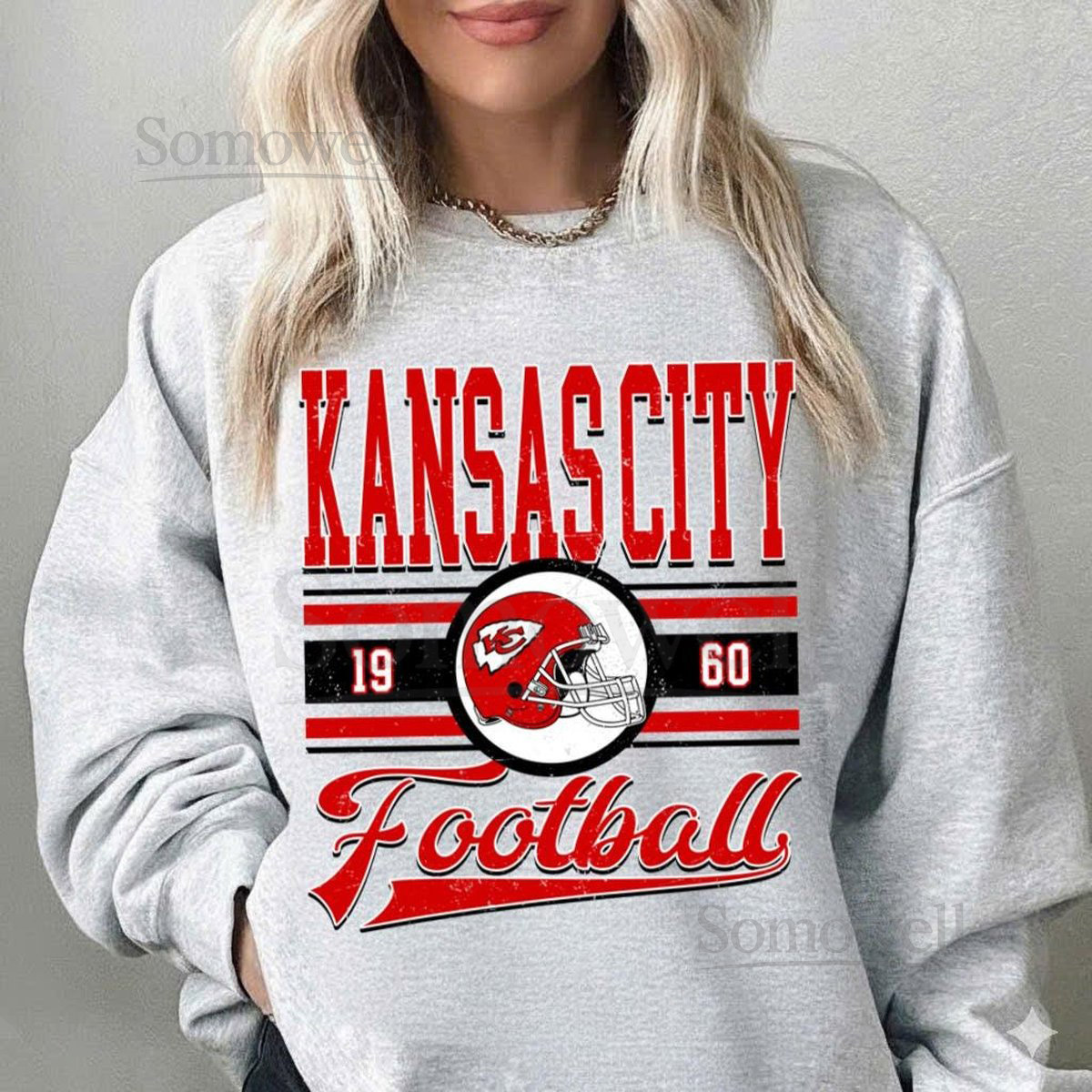 Kansas City Football Sweatshirt Vintage Chiefs Shirt Retro NFL Sports Tee Game Day Fan Gift Unisex_41