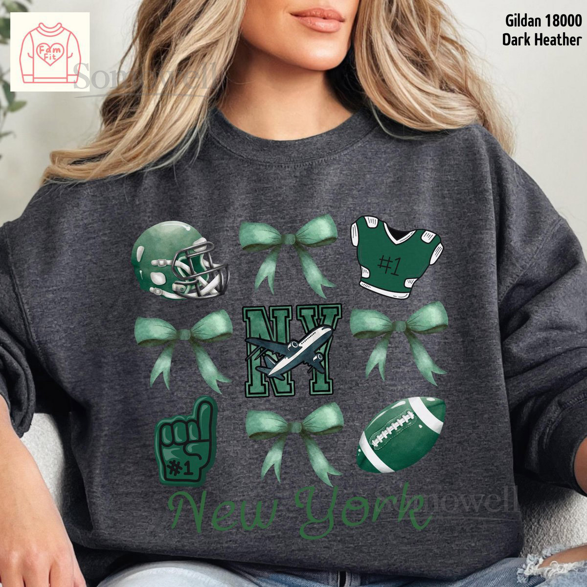 Custom New York Sweatshirt - Personalized Football Sweat Shirt Jet Coquett Bow Sweatshirt Famfit28-04_122