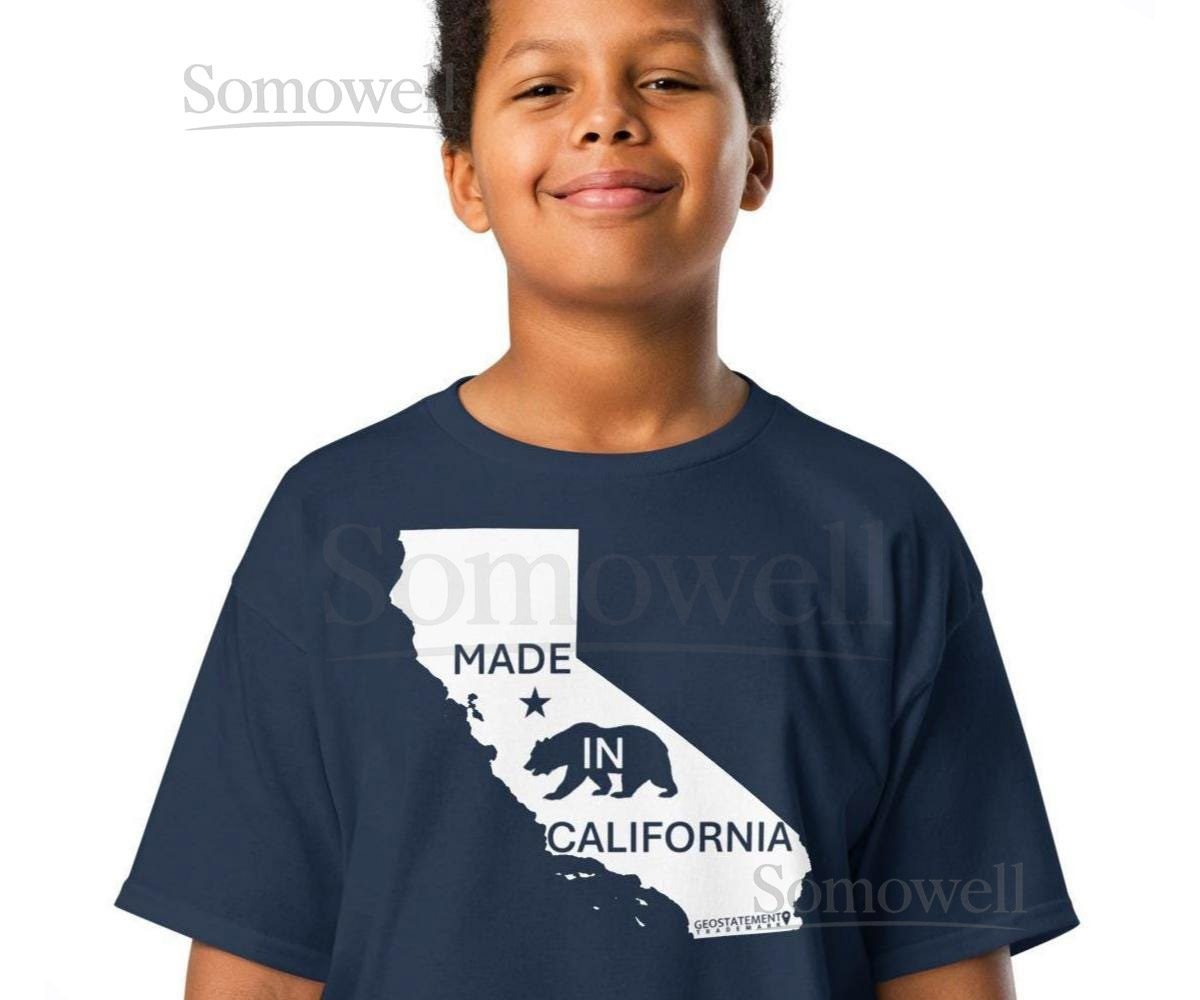 Made in California Youth classic tee - Los Angeles San Francisco San Diego Oakland Sacramento Anaheim Fresno Bakersfield San Jose Yosemite_608