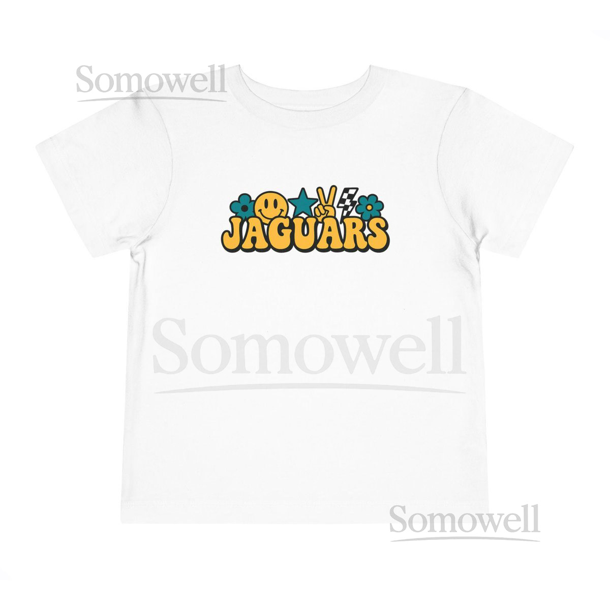 Jaguars Toddler Tee Groovy Retro Jacksonville Football Fan_726