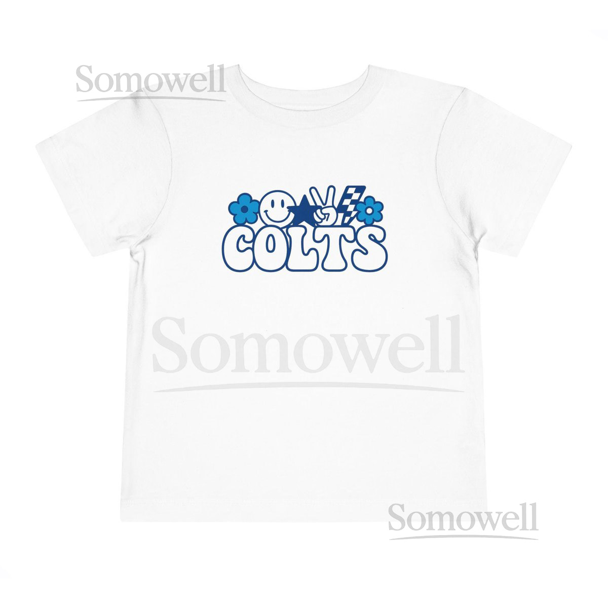 Colts Toddler Tee - Groovy Retro Indianapolis Football Fa_56