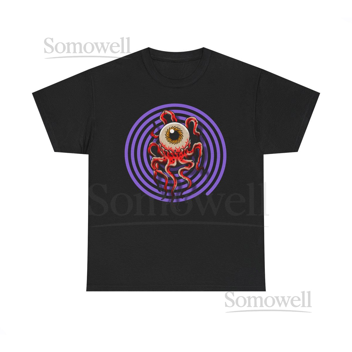T.ocellus Eye eyeball alien xenomorph alien earth Tee Psychedelic Spiral Graphic Shirt_158