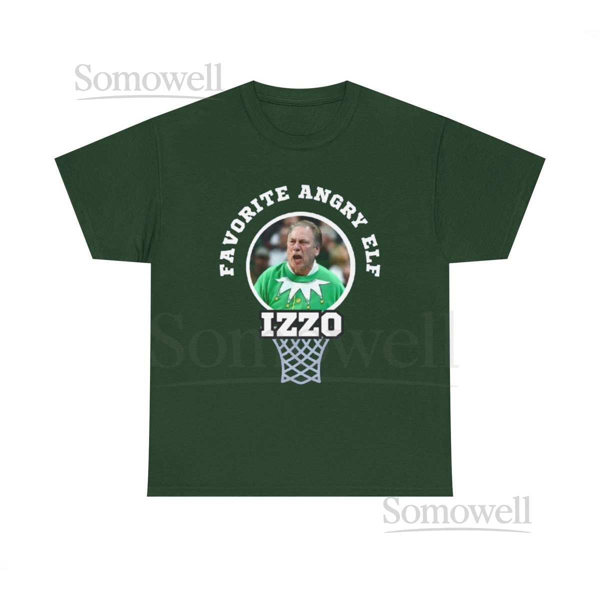 Tom Izzo Angry Elf Funny Basketball Tee Sports Fan Gift Shirt College Basketball Coach Tshirt Michigan State Clothing_273